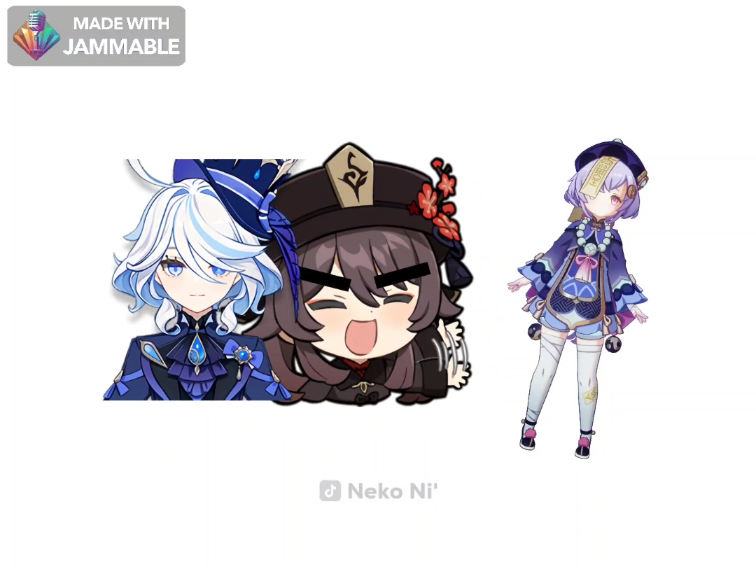 boli - #hutao #furina #qiqi #hoyoverse #GenshinImpact 