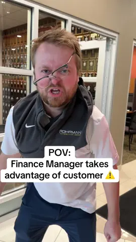 Finance Manager takes advantage of customer⚠️ #carsales #carsalesman #carbuying 