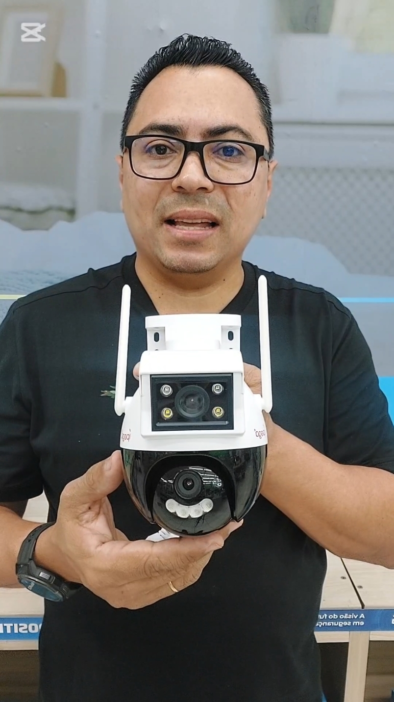 Lançamento Câmera Robô IP WI-FI Dual Lente com Rastreamento humano KP-CA 199 #camera #ipega  #camera360⁰