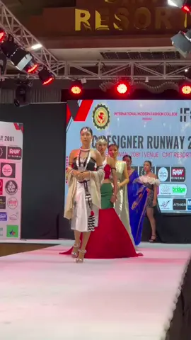 IFC Designer Runway:2081 Cultural Dresses 👗  #ifc #studentwork #fashiondesigning #fashiondesigner #creativity #culture #dress #ifcchitwan #fypシ゚viral #fyp 