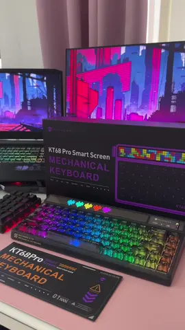 Machenike KT68 Pro unboxing!!! That pixel screen is 🔥🔥🔥 What would you display on the pixel screen of this mechanical keyboard? 🤔  #mechanicalkeyboard #Machenike #pixelart #GamingSetup #mechkeyboard #pixel #unboxingvideo #Tech #gaming 