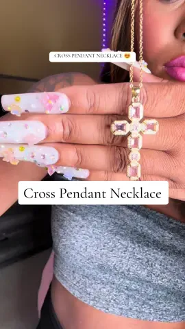 Cross Pendant Necklace 😍 #jewelry #pendant #necklace #goldnecklace #goldjewelry #creatorsearchinsights #tiktokshopblackfriday #tiktokshopcybermonday #tiktokshopholidayhaul 