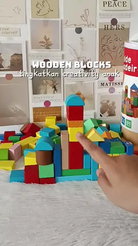 Banyak manfaat main wooden blocks ni untuk anak-anak Tau. mummy wajib grab satu untuk anak-anak tau. #woodenblocks #woodenblocksforkids #woodenblock 