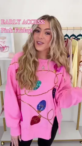 PINK FRIDAY: early access — this Thursday!!! 💕 New arrivals, major discounts, free t-shirts… oh my!🤩 #shopwhiskeydarling #shopping #tiktokshop #shop #tiktoklive #pajama #pajamadrama 