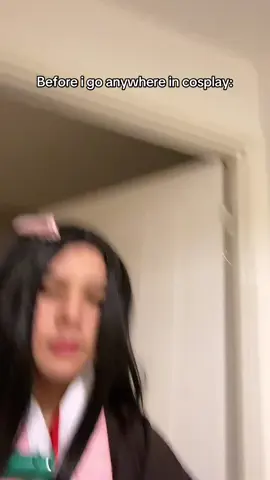 Wait wait wait wait wait ,i need to check if i look ok first#nezukochan #nezukocosplay #nezukokamado #nezuko #cosplay #demonslayer #kimetsunoyaiba #anime #fyp #fyppppppppppppppppppppppp #fypシ゚ #ねずこ 