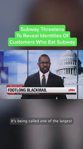 Cash-Strapped Subway Threatens To Reveal Identities Of Customers Who Eat Subway If They Don’t Pay In one of the largest corporate blackmail schemes in modern history, the popular fast food chain has reportedly sent the following ultimatum to millions of its customers: 