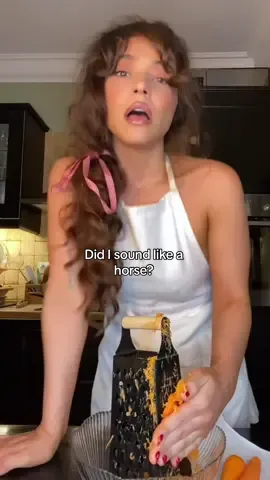 Oh no, did I sound like a horse? 