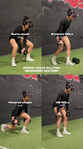 👇 Try these out for your glutes if you’re just starting out!  Want to take your fitness goals seriously? Join my 1:1 coaching, 🔗 in bio.  Beginner glute exercises:  Sumo squat 3x12 B-stance RDLs 3x12 Reverse lunges 3x12 DB RDLs 3x12 Gym terms: RDL: Romanian deadlift DB: dumbbell  B-stance: single leg  3x12: 3 sets of 12 repetitions  Goodluck! :-) . . . . #gym #gyminspo #gymmotivation #gymgains #GymLife #gyminspiration #gymgains #gymlifestyle #Lifestyle #healthylifestyle #gains #fit #weightlifting #romaniandeadlifts #glutes #bestgluteworkout #fitnessmotivation #bestlowerbodyexercises #gluteexercises #gluteworkout #gymgirl #gymrat #gymlover #girlswholift #transformation #gymtraining #gymtransformation #strengthtraining #strong #motivation #inspiration 
