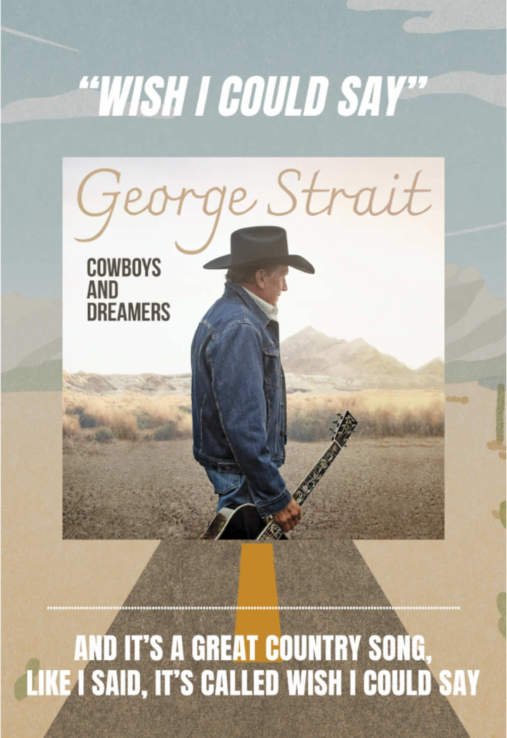 George talks about how #WishICouldSay is a good ol' country song and how special it is to have The Ace in the Hole Band right there with him on it.  Listen to 'Cowboys And Dreamers' at the link in bio.