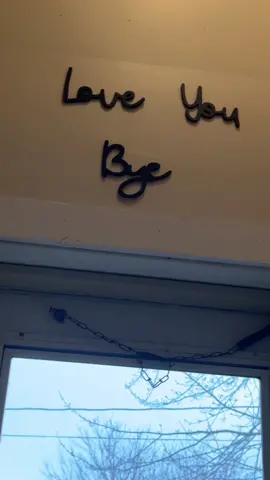 So cute for when people are leaving your house #loveyoubye #decoration #tiktokshopcybermonday #tiktokshopblackfriday #tiktokshopdeals #tiktokmademebuyit #tiktokshop #falldealsforyou #tiktokshopfinds #fy #hilidayseason #seasonalessentials #holidaydeals #SuperBrandDay #christmasgift #cybermonday #blackfriday #cutesigns #cutedecor 