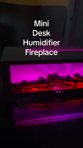 Mini fireplace humidifier #giftguide #giftideas #minihumidifer #minifireplace #desksetup #deskaccessories #tiktokshopcybermonday #tiktokshopblackfriday 