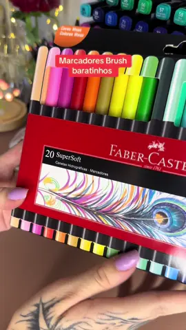 Nem acredito que deu certo! Primeira vez testando a ponta brush, graças a @Faber-Castell 🫶🏻🥹 Sempre achava marcadores com a ponta  Brush muito mais caros. As cores são mais limitadas, mas não senti falta de nenhuma cor. 💜 #fabercastell #coloring #bobbiegoods #fyp #ohuhumarkers 