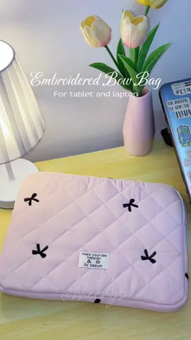 #tabletbag #laptopbag #ipadbag #embroideredbag #pink #pouch #coquetteaesthetic #laptopsleeve 