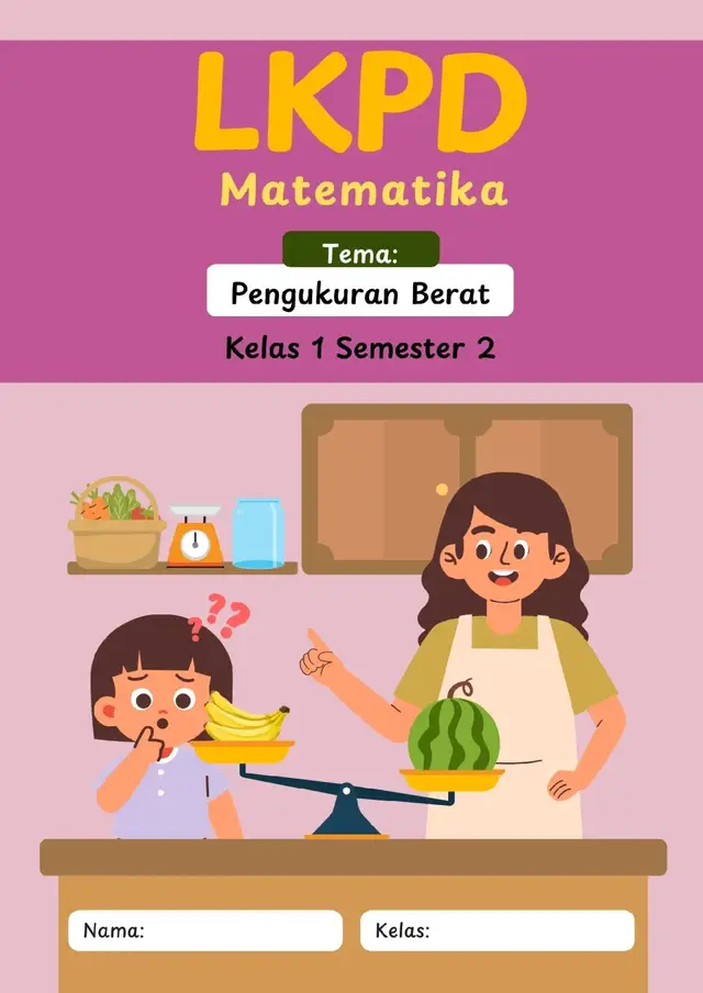 Mengukur Berat benda merupakan materi untuk SD kelas 1 semester 2 #lkpd #matematika #merdekabelajar #kurikulummerdeka #guru #gurutiktok #anak #sd #belajar #berhitung #mengukur 