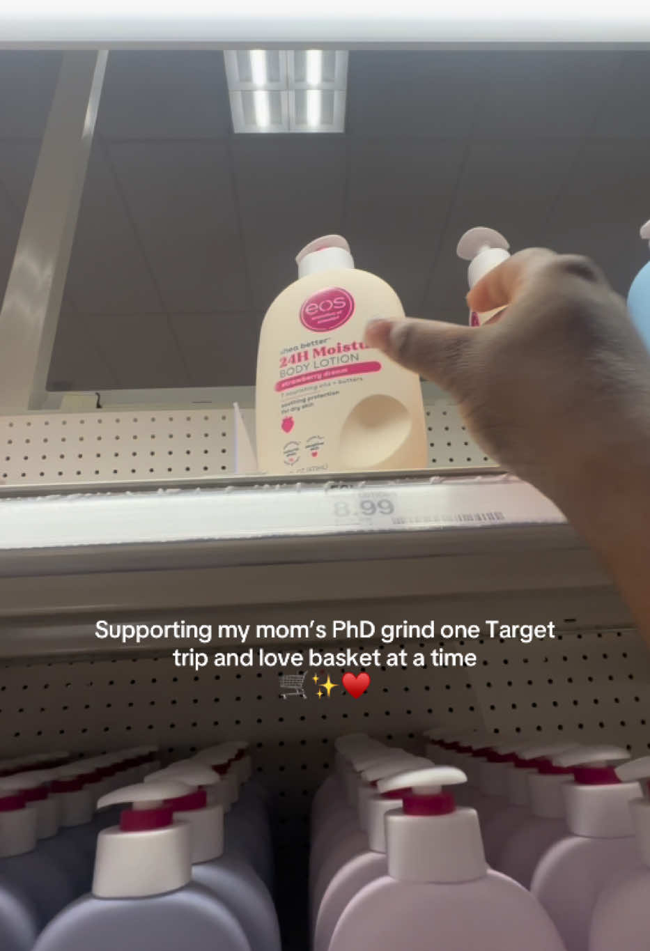 When your mom is this close to being Dr.Surgeon, and you’re her biggest cheerleader with a Target basket of joy 🥹🛒✨ . . . #viral #fypシ #dailydosewithdestiny #fyp #targetfinds #targethaul #targetmusthaves #phdstudent #phdlife #phdjourney #momanddaughter #momanddaughtergoals #momanddaughterduo #ilovemymommy #ilovemymom #ilovemymomma #eosbodylotion #eosproducts #hersheyschocolate #starburst #targettok #targetrun 