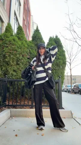 You guys I wear the heck out of my clothes! Heres another way I’m styling this shirt 🫶🏻  #stylingoutfits #rugbyshirt #outfitstyling #fashiontiktok #streetstylefashion #minimalstyle #fitcheck #falloutfits #sportychic @Cynthia Rowley @Mango @New Balance @BABOON TO THE MOON @DISSH @adidas @LESET @Ray-Ban 