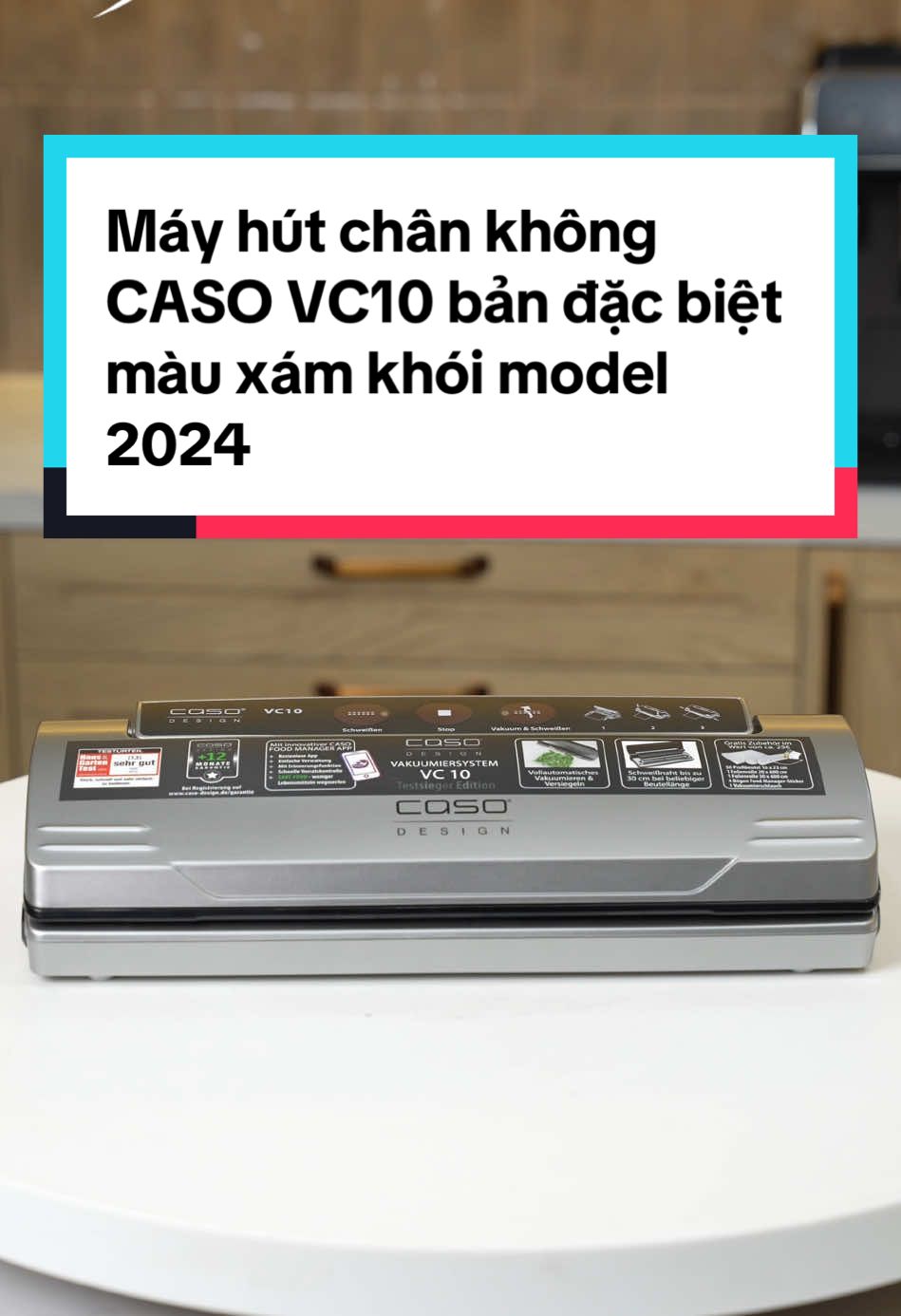 Máy hút chân không CASO VC10 bản đặc biệt màu xám khói model 2024 #germanysnt #dogiadung #noidiaduc #xuhuong2024 #viral_video #trendingvideo #blackfriday #máy_hút_chân_không #CASO