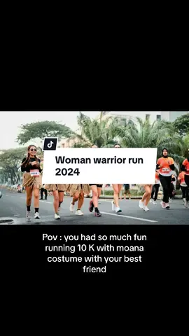 Woman Warrior Run 2024!! Acara lari di Surabaya khusus wanita wanita dan dibungkus dengan seru karena ada lomba best costumenya juga🥰 seru banget tahun ini kita bertema moana sambil lari 10 K🤭🫶🏻 tahun depan pakai costum apa ya?? #Running #runcostume #womanwarriorrun #bestfriend #runningbuddy #buddies #temanlari #pelarikonten #costume 