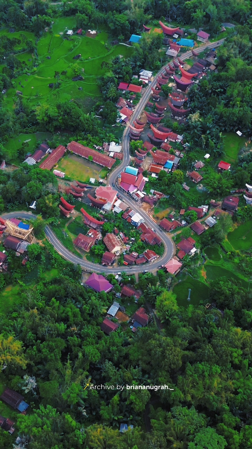 Pemandangan Kampung Sereale Di Atas Udara #fyp #foryou #fypシ #tiktokpelitfyp #fyppppppppppppppppppppppp #tanatoraja #torajautara #ayoketoraja #torajasulawesiselatan #toraja #torajanese #torajamaelo #kampung 