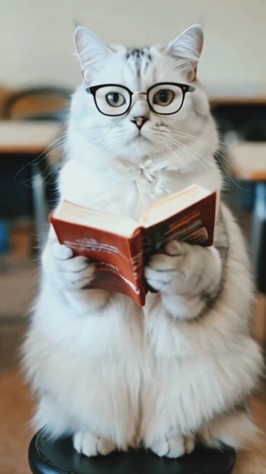 Cute Professor Cat 😺😂#like #comment #share #follow #cat #aicats #aipetshub #viral_video #foryou #foryoupage❤️❤️ 