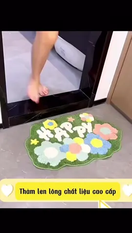 Thảm len lông cừu thấm hút cực tốt #review #tham #thamlauchan #thamchuichan #decor #nhacuadoisong #dogiadung 