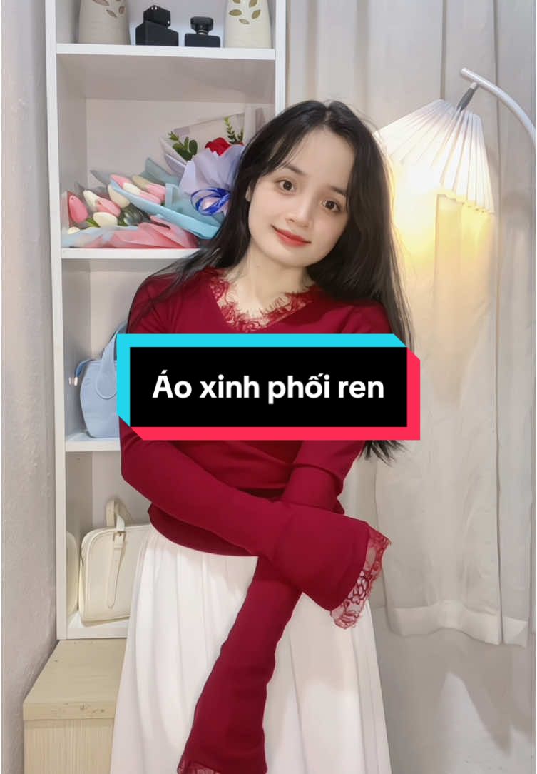 Năm nay HOT màu đỏ hay sao ý nhỉ #viral #aoxinh #aonu #aolen #aolennu #aolenphoiren #aolentam #phoidoxinh #thoitrangnu 