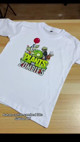 Baju anak motif plants vs zombies , siapa nih bunda2 yang dulu sering main game ini ?❤️ yuk bund beliin baju nya buat anak kesayangan bunda #bajuanak #plants vs zombies #fyp #cottoncombed30s 