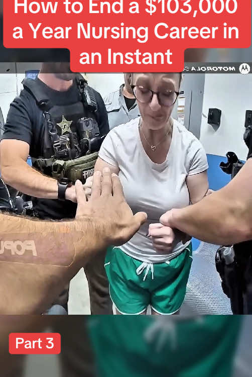How to End a $103,000 a Year Nursing Career in an Instant #cops #copsoftiktok #policeofficer #police #nurse #foryoupage 