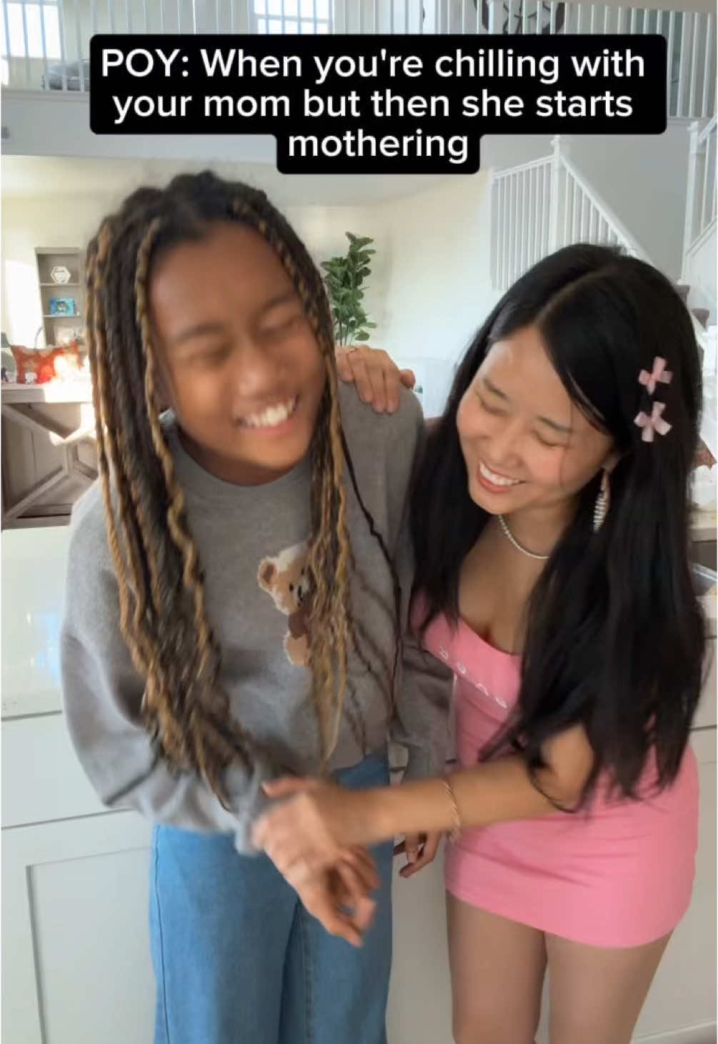 We best friends. But l’m also still your mama. 🤭  #mom #momdaughter #mama #motherdaughter #parenting #koreanmom #asianmom 