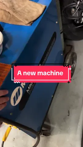 New equipment in the garage.  #motorcycle #bikelife #harleydavidson #chopper #sportster #biketok #fy #fypシ #foryoupage #millerwelders #welding #weldinglife #builtnotbought #choppers #DIY 