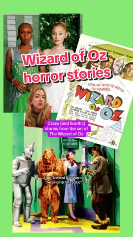 The dark stories behind the “cursed production” of The Wizard of Oz 😳😳 #thewizardofoz #judygarland #hollywoodhistory #weirdhollywood #hollywoodhorrorstory #earlyhollywood #filmhistory #HistoryTime #historytok #wicked 