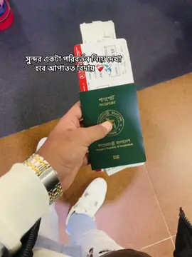 সুন্দর একটা পরিবর্তন নিয়ে দেখা হবে আপাতত বিদায় ❤️‍🩹✈️#foryoup #fyp #tiktokofficial #sad 