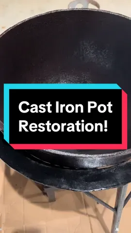 We restored 2 big cast iron pots for @Lucasbrown01  today! Thanks to @buck chamblee for his help with the rust removal on these neglected pots! They are now back to prime shape for cooking! #stewseason #castiron #castironpot #restoration #bbk @MeatFreakz @BURN! @Blanchards Blend @Bentley BBQ @Hank King @Heath Riles BBQ @Canned Meats Competition BBQ @Patio Pitmaster @Wrights Brews and Q @corbysimpkins @Skip 