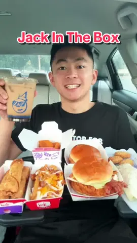 Trying Everything From @Jack in the Box 🔥 #food #Foodie #foodreview #jackinthebox #tacos #burger #mukbang #asmr #fastfood #fypシ゚viral #tastetest #eating 