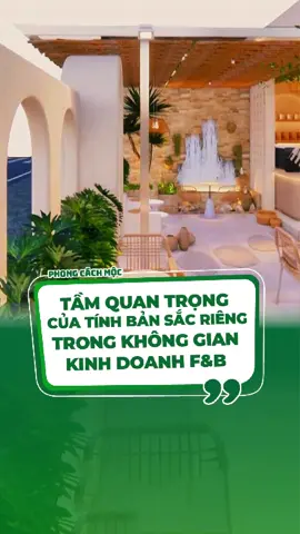 Bạn có biết? Bản sắc riêng là chìa khóa thành công trong không gian kinh doanh F&B! Trong ngành F&B đầy cạnh tranh, một không gian có bản sắc riêng sẽ giúp thương hiệu nổi bật và khác biệt.  #cafedesign #restaurantdesign #phongcachmoc #LearnOnTikTok #architecturelovers #FullServiceDesign #construction #constructioncost#phongcachmoc #LearnOnTikTok #fyp