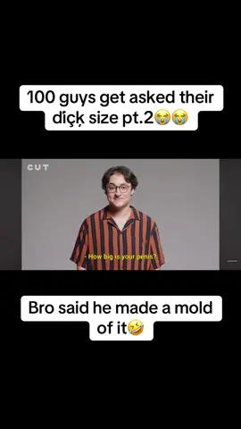 | 100 guys get asked their ďiçķ size pt. 2 | non existent is just a wild response #gay #fyp #youtube #size #wow #cut #men #sizematters #what 
