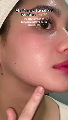 So happy 🥹 Fairyskin’s OG Formulation of Dermaset is baaack 💫💗 Perfect ngayon mag rejuv! @Fairy Skin Beauty Products #FairySkin #OGFormula #DermaFacialSet
