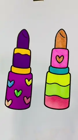 Batom 💄💄💋💋💋🩵🧡💚💜 #foryoupage #foryou #colorindo #satisfatorio #satisfying #asmr #kawaii #cute #batom #make 