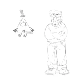 theyre so llamas with hats ————————————— #gravityfalls #fanart #alexhirsch #fordpines #stanfordpines #billcipher #billford #llamaswithhats #animation