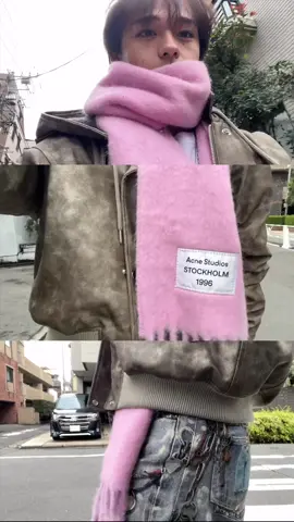 acne studios のスカーフで冬を過ごすのが楽しみ🗣️ @acnestudiosofficial #acnestudioscarf #pr 