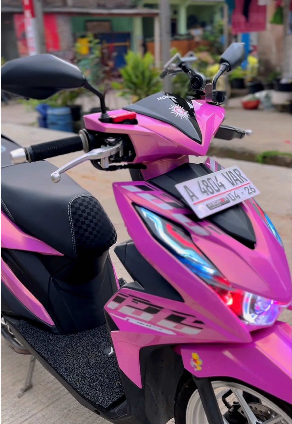 cuma motor harian😊 #beatdeluxe #beatmodifikasi #xyzbca #fypシ #beatproper #pinklembayungungu 