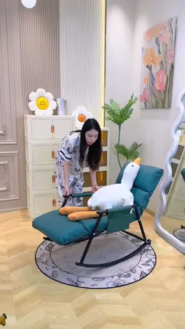 [ Kèm hoa cúc ] Ghế bập bênh thư giãn #ghebapbenh #ghebapbenhthugian 