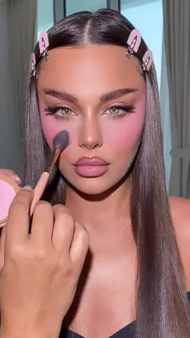 Soft pink pressed powder 🎀 #makeup #foryou #foryoupagе #blush #pink 