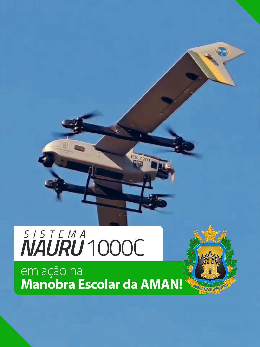 Nauru 1000C em ação na Manobra Escolar da AMAN! #Xmobots #Nauru1000C #AMAN #ExércitoBrasileiro #SARP