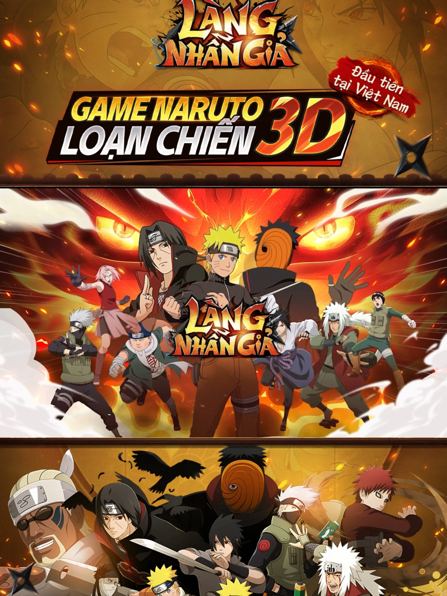 Làng Nhẫn Giả - Game Naruto Loạn Chiến 3D Đầu Tiên Tại Việt Nam #langnhangia #naruto #narutoshippuden #gamemobile #gamenaruto #fyp