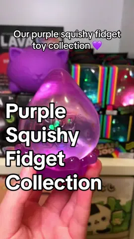 Our Purple squishy fidget toy collection 💜 This is a popular colour! #tiktokmademebuyit #fidgettoys #toytok #needoh 