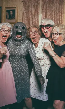 Looks like we’re dealing with a Grannomaly here. #granny #alien #senior #vintage #scifi #mystery 