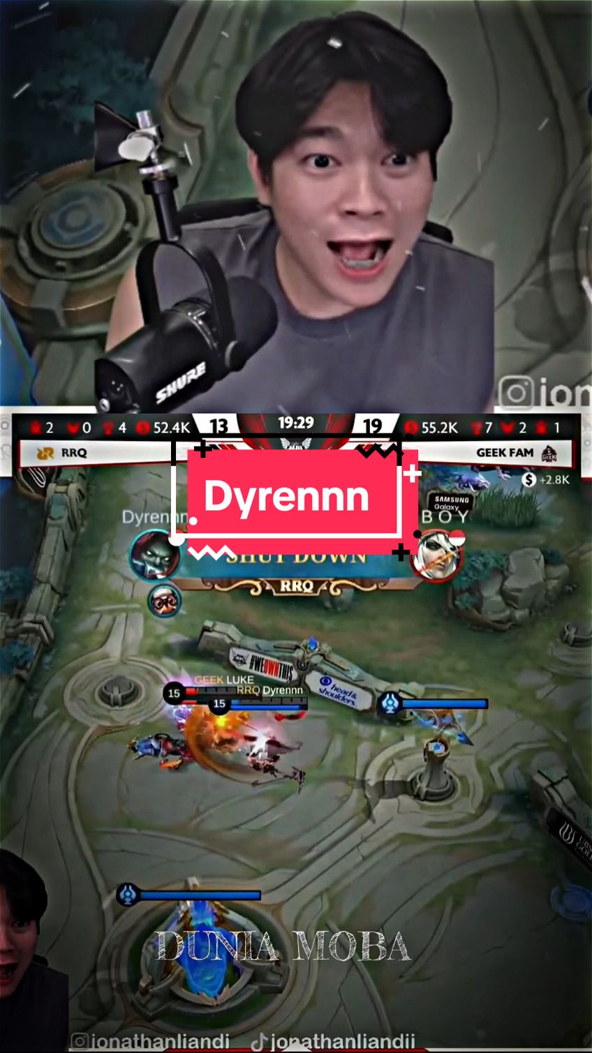 Moment Lekk Dyrennn defend base sendirian😱🥶 #dyrennn #rrqdyrennn #mlbbm6 #greaterthanever #mobilelegends #fypシ゚ 