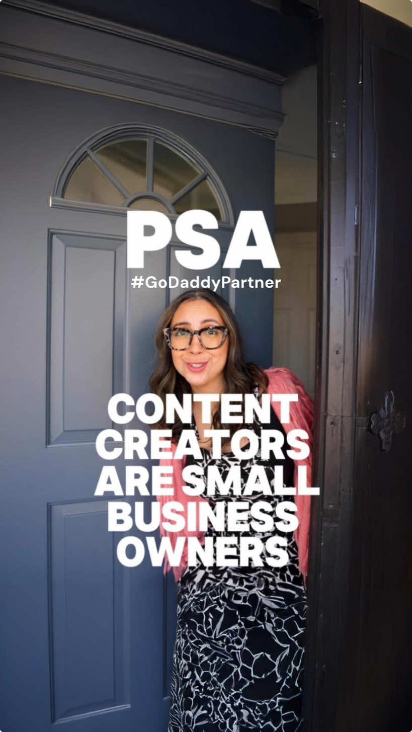 Content Creators 📣 you are small business owners, too, so listen up for a little roundup of what to expect in 2025 in collaboration with my friends at @godaddy #ad 1️⃣ your personal brand is key in building trust 2️⃣ specializing in niche categories gives you an edge 3️⃣ AI as a tool to help you work smarter, not harder 4️⃣ & hybrid teams help you collaborate anywhere Speaking of AI… have you seen #GoDaddy Airo?! It’s an AI-powered smart website builder that not only helps to build that online presence for you but also helps with logos, social post ideas, and email content. Freeing up time to spend on content creation and growing your business? Sign me up. What are some trends you’re seeing or excited about?! #GoDaddyPartner #smallbusinesowner #smallbusinesstrends