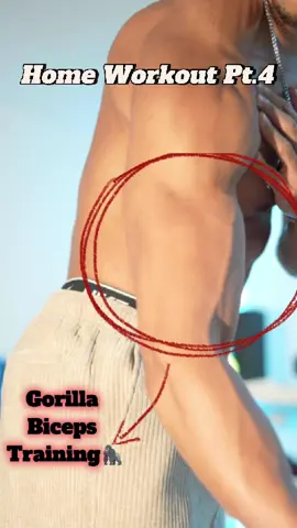 Home Workout Part 4: Unleash your inner strength with our Gorilla Arm Workout! 🦍 Perfect for athletes aiming to build powerful arms without a gym. Watch, save, follow, and share with friends who want to bulk up! 💪 	•	#workout  	•	#HomeWorkout 	•	#biceps  	•	#ArmDay #athlete 